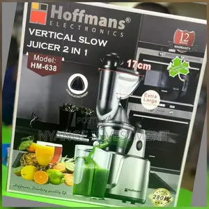 Hoffmans Vertical Slow Juicer. 2in1slow Juicer