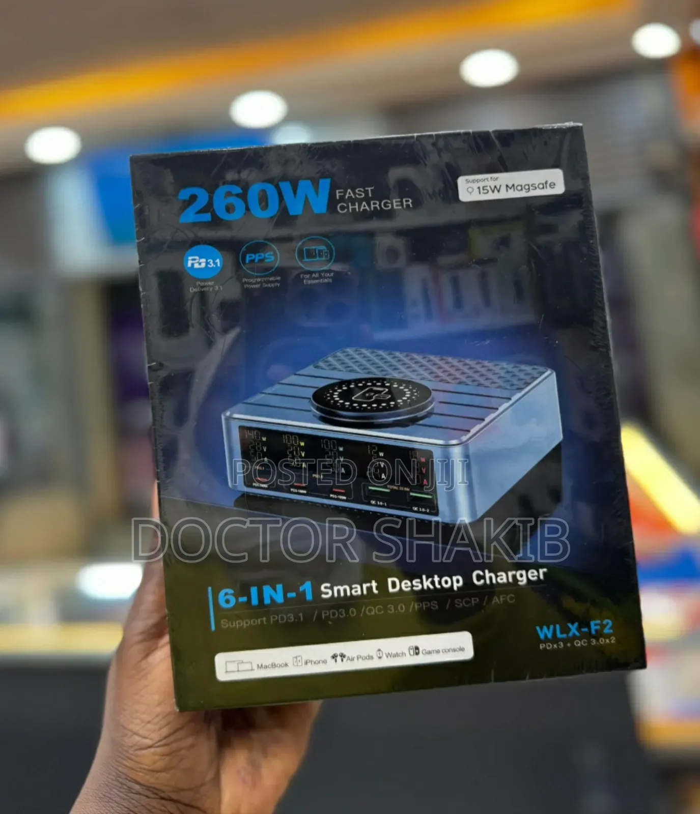 New 6 in 1 Smart Desktop Charger 260w