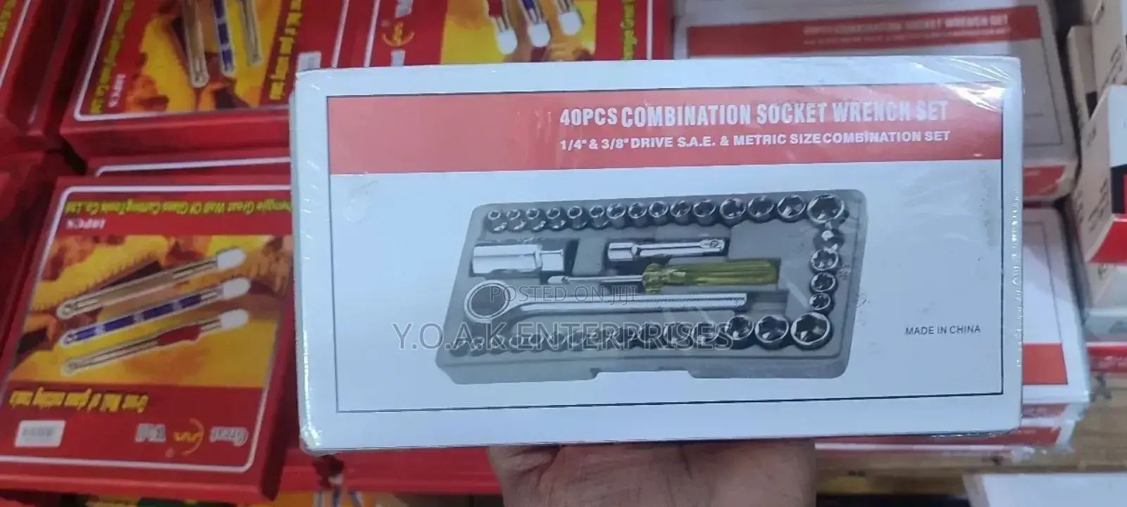 40 PCS Combination Socket Wrench Set