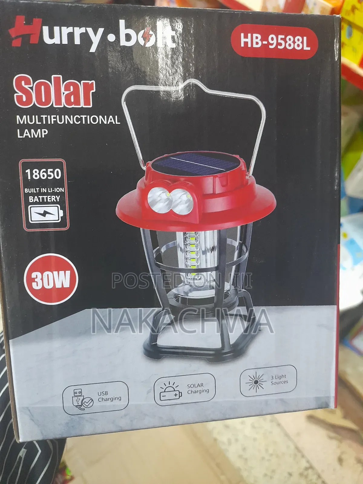 Hurry Bolt Solar Multifunction Lamps