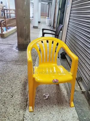 Photo - Yellow Outdoor Plastic Chairs