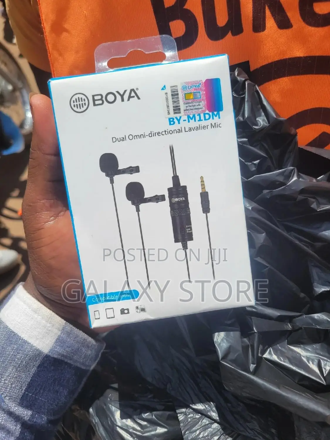 By-M1dm Double Mic Boya Lavalier Wired Microphone