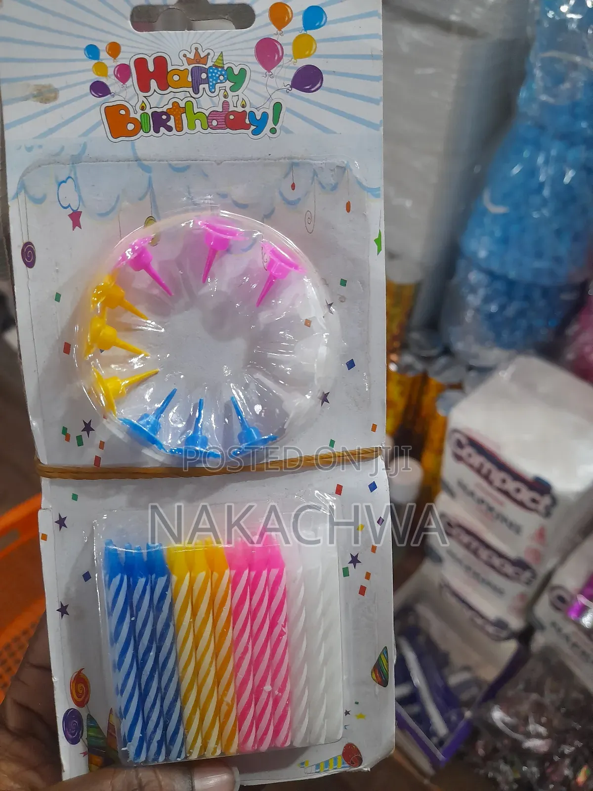 A Set of Happy Birthday Candles