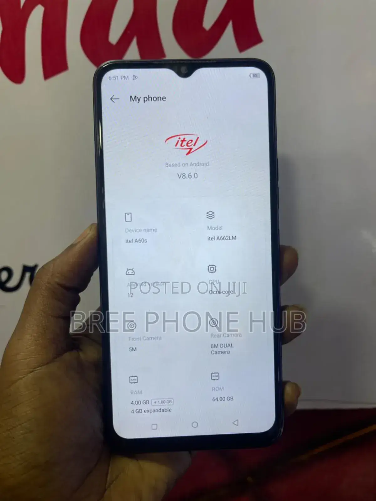 Itel A60S 64 GB Blue
