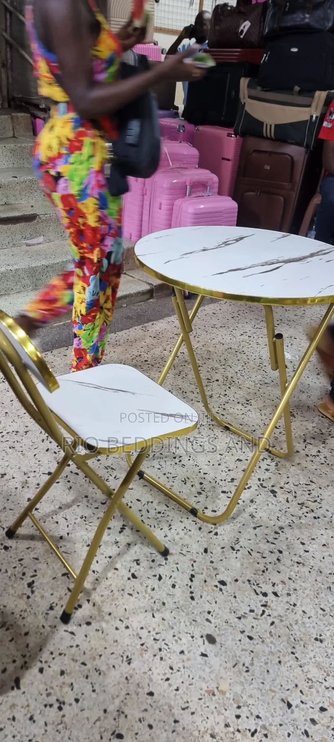 Flodable Table With Chair / Available