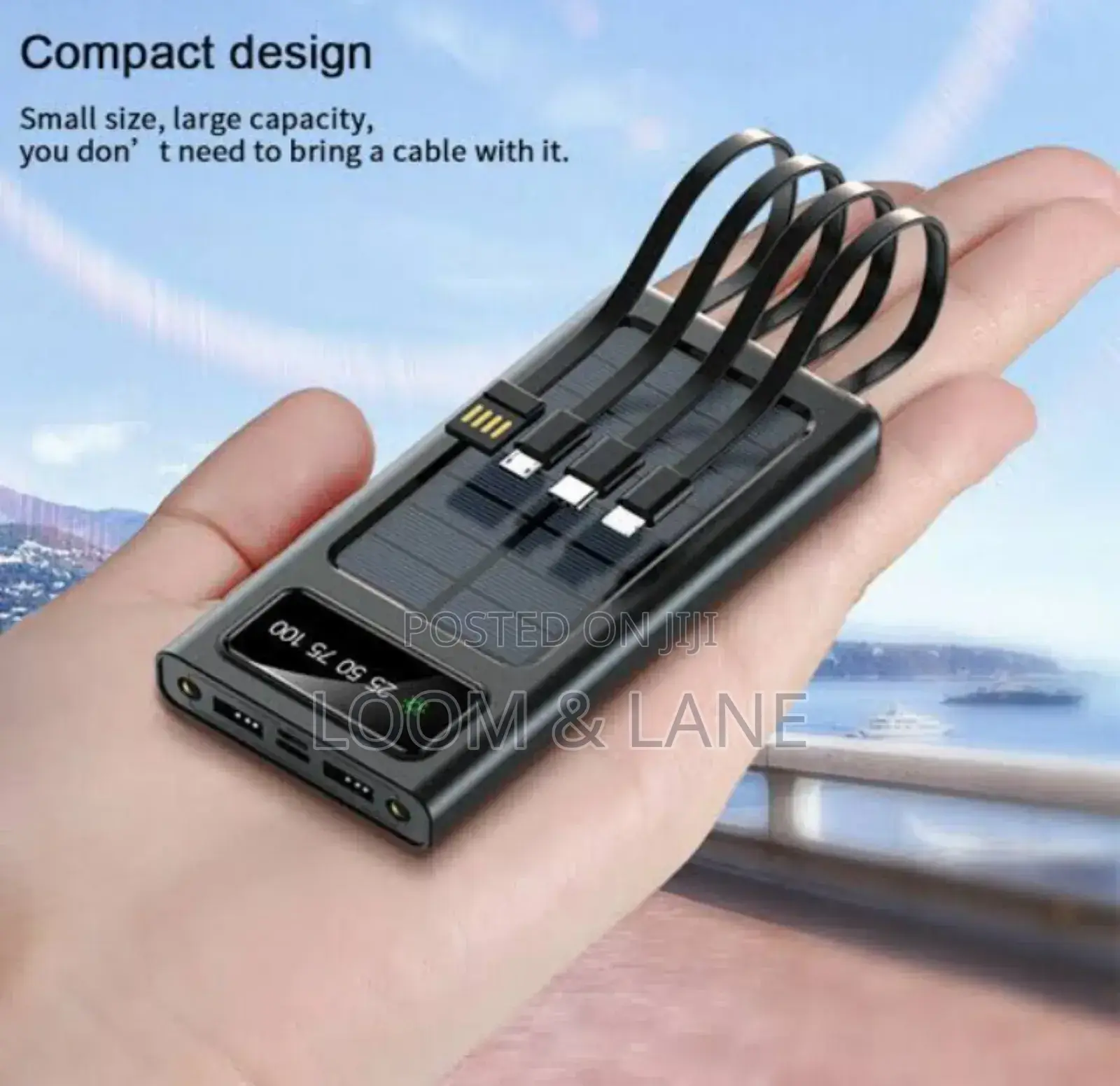 Portable Charger Solar Powerbank 20000mah