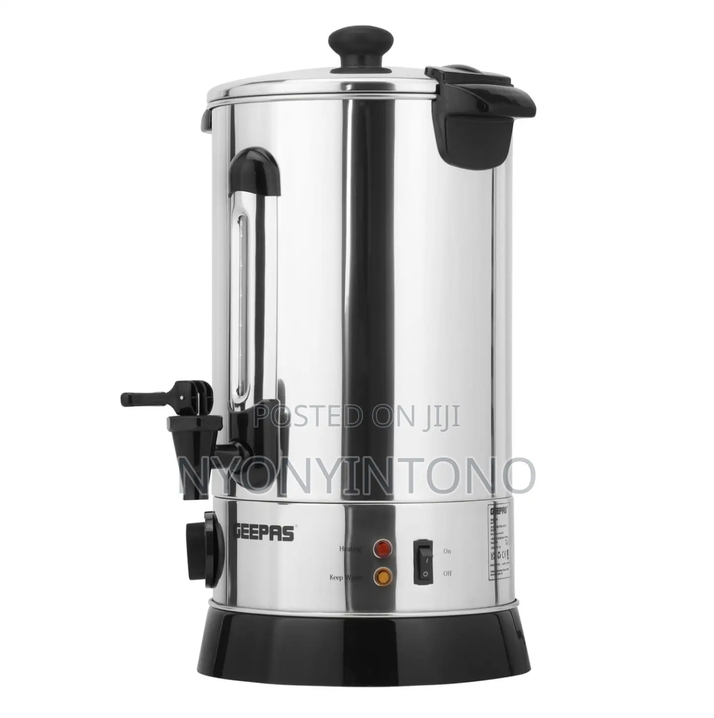 Geepas 20l Stainless Steel Water Boiler With 2yrs Warranty