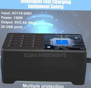 30-Port 150w/30a Multiple Usb Charging Station