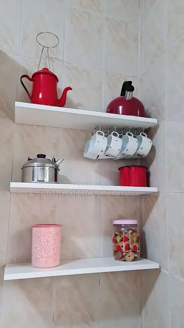 A Kit of 3 Floating Shelves for Homes/ Nail Salons/Boutiques