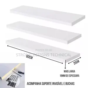 A Kit of 3 Floating Shelves for Homes/ Nail Salons/Boutiques