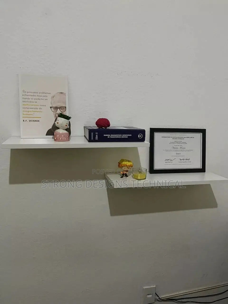 A Kit of 3 Floating Shelves for Homes/ Nail Salons/Boutiques