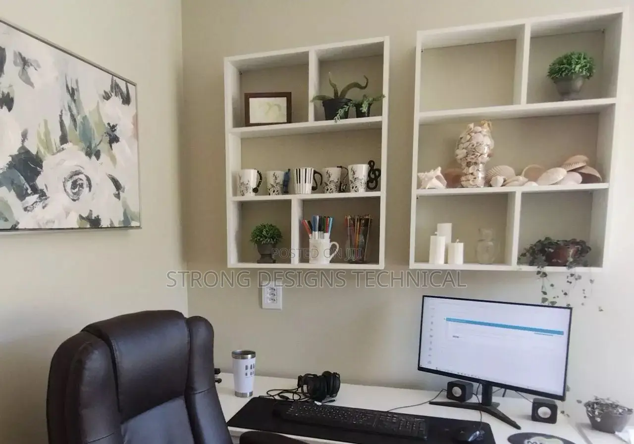 A Pair of 2 Wall Bookshelves/ Perfume Shelves