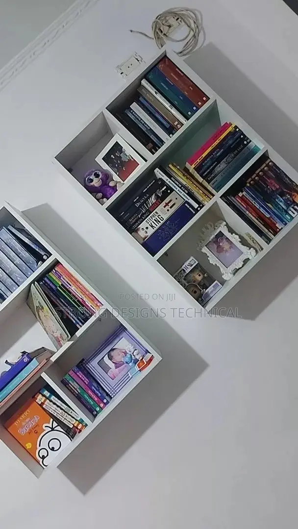 A Pair of 2 Wall Bookshelves/ Perfume Shelves