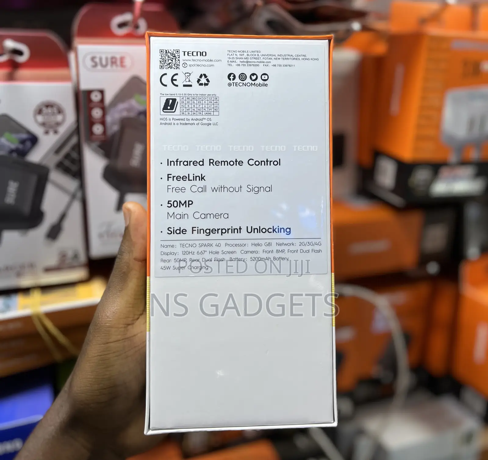 New Tecno Spark 40 128 GB Black