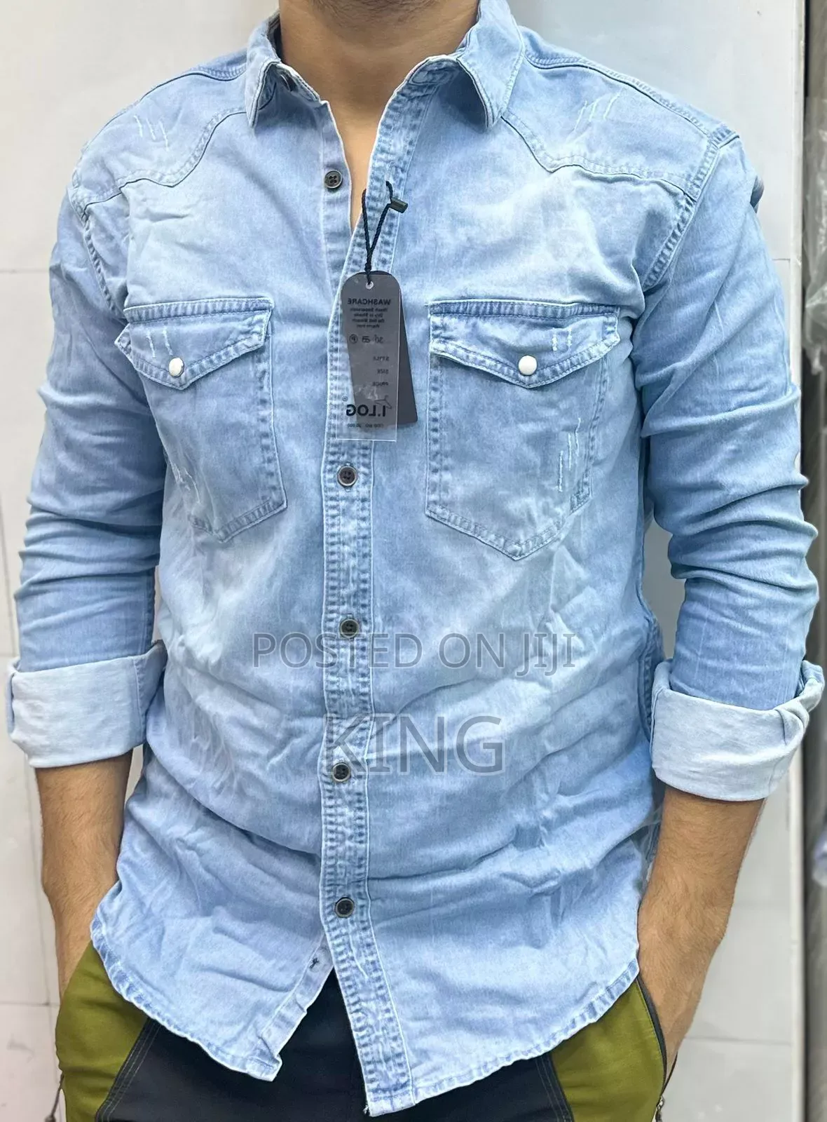 Metro Denim Shirt. Jean Shirt