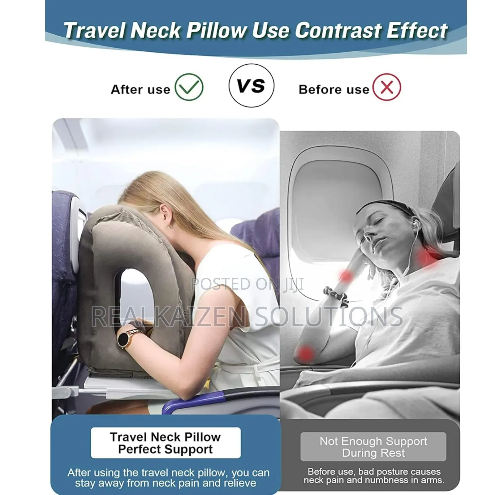 Inflatable Travel Pillow| Neck Pillow| Slumber Pod