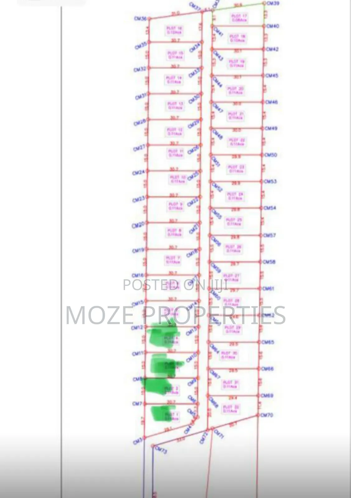 50x100 Plots for Sale in Kasangati Nangabo New Estate.
