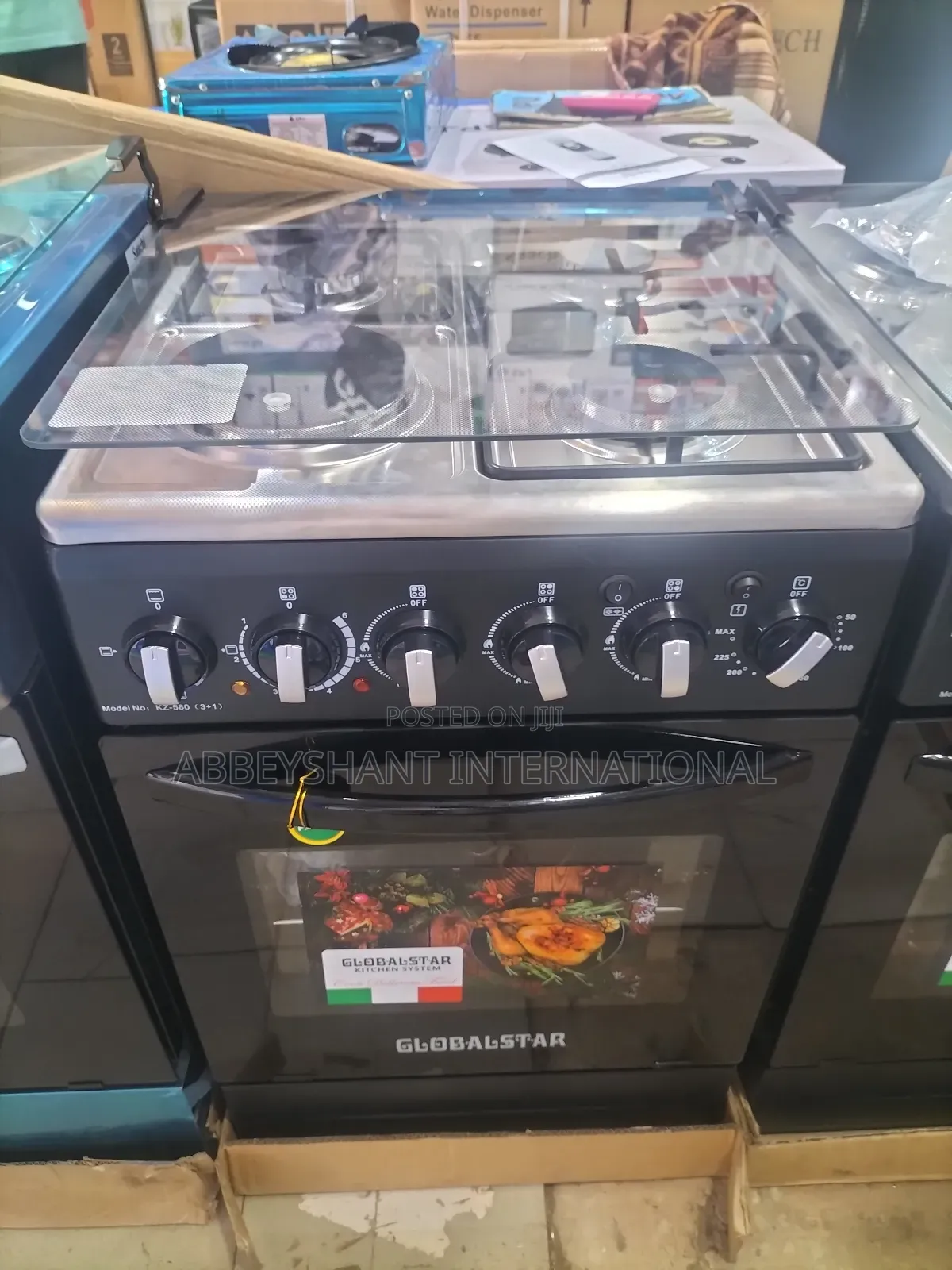Globalstar 50x50cm Cooker 3 Gas + 1 Electric Electric Oven
