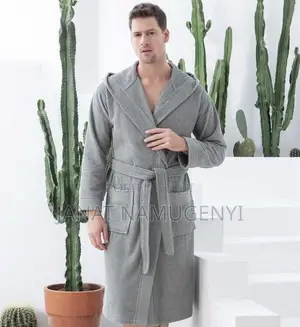 Gray Bathrobe