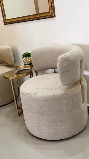 Round Client’S Chair for Nail Salons/ Reception/ Boutiques
