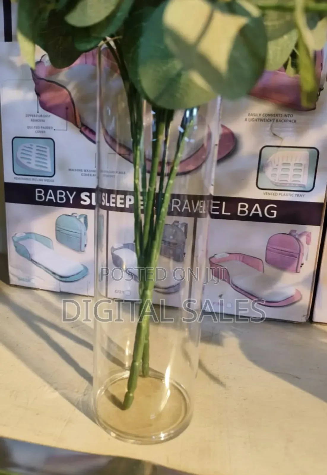 Round Longitude Transparent Flor Vase