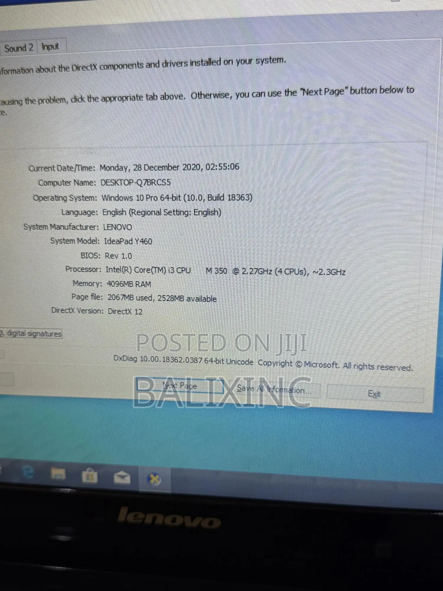 Laptop Lenovo IdeaPad Y450 4GB Intel Core I3 HDD 320GB