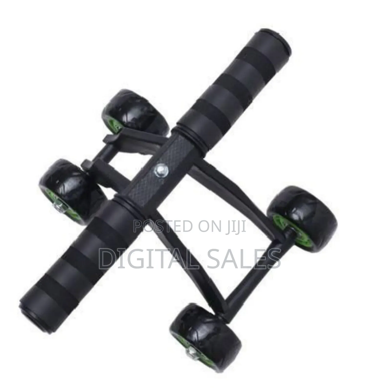 Roller Exerciser | 4 Wheel Ab Roller-Green/Black