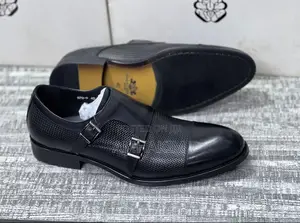 Classic Men Mat Designed Leather Monk Strap Gentles in Stock