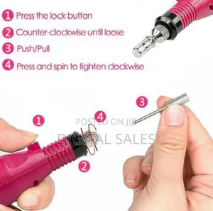1 Set of Portable Nail Polisher Drill)