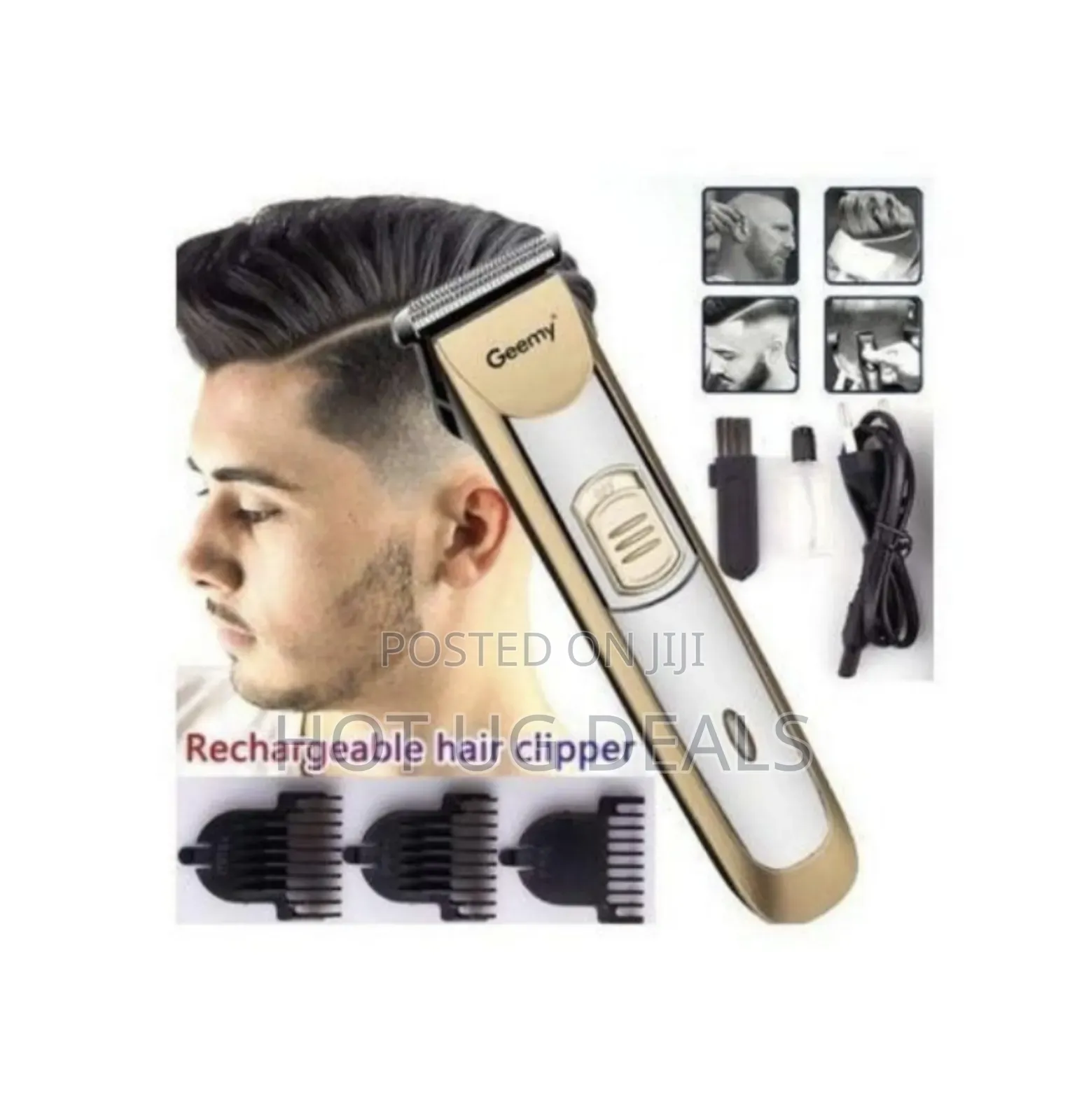 Geemy Hair And Beard Trimmer Shaving Machine Hair Clipper