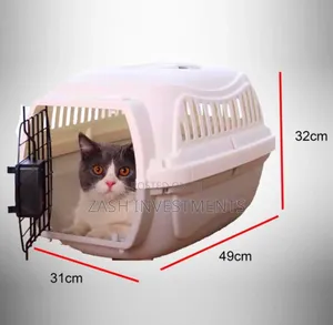 Photo - Plastic Pet Carrier Cage