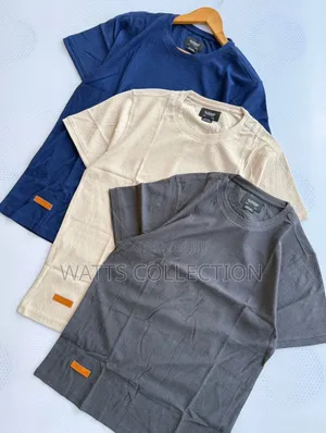Round Neck Textured T Shirts