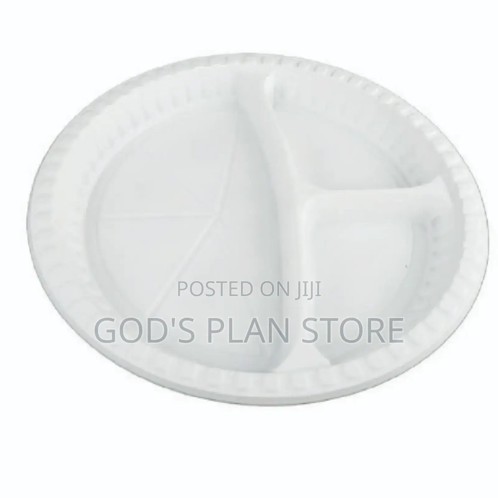 Partitioned Disposable Plates 250pcs