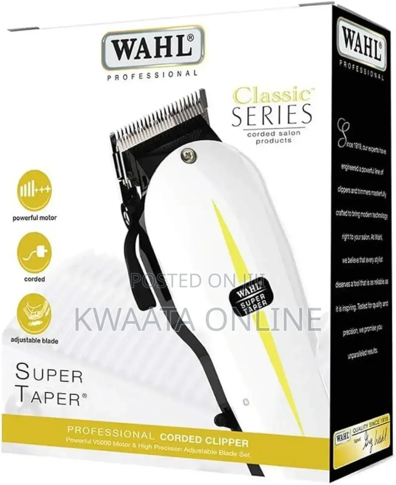 Wahl Super Taper Hair Clipper Shaver- 2nd Class