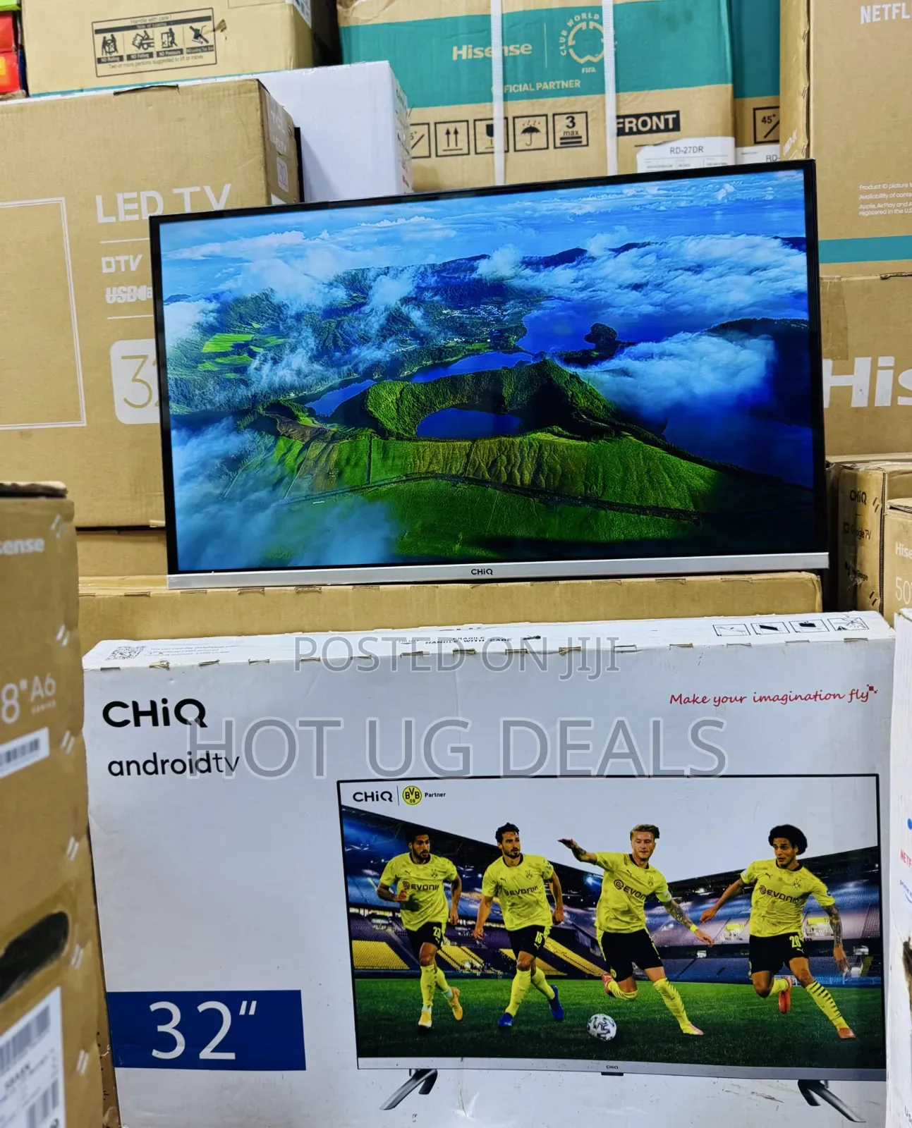 Chiq 32 Inch Led Digital Free To Air Tv -black 3yrs Warranty