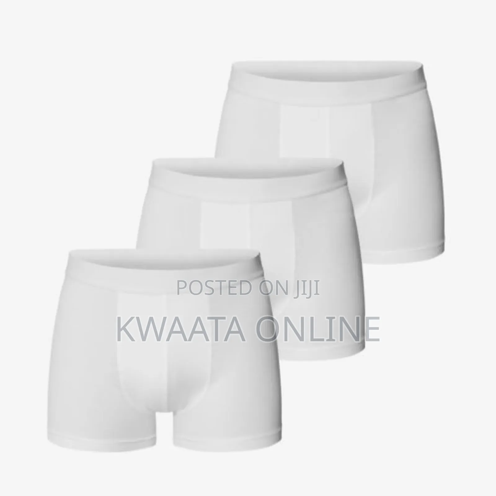 New Virgin Pack of 3 Men's Cotton Boxers - White