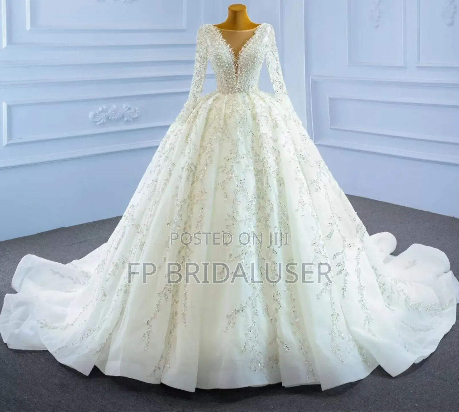 Wedding Dress for Hire With Pearls