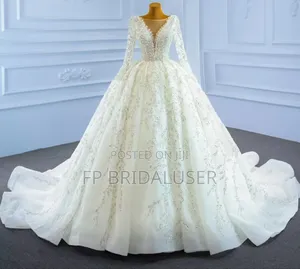 Wedding Dress for Hire With Pearls