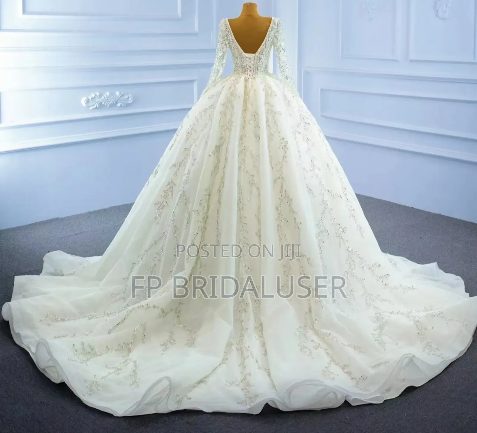 Wedding Dress for Hire With Pearls