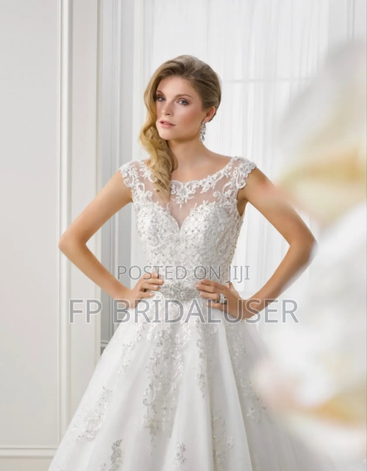 Wedding Dress for Hire With Pearls