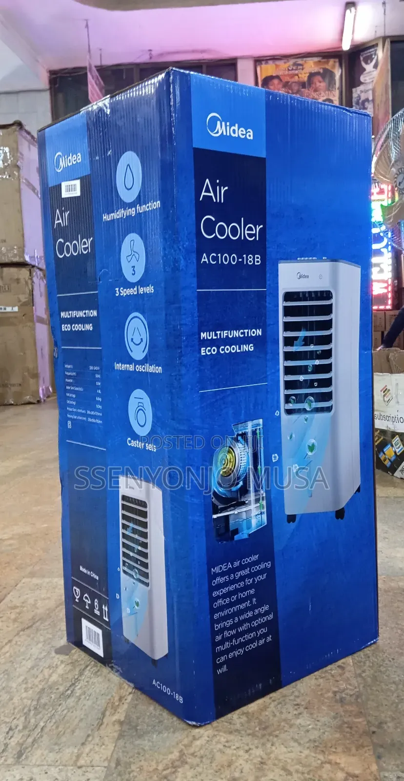Midea 6l Air Cooler With 3in1 Purifier, Ionizer Humidifier
