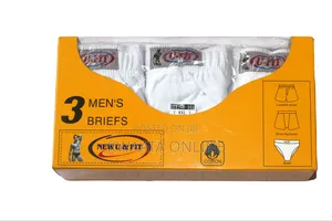 "U Fit" Men's Underwear Microfiber Briefs No Fly- All White