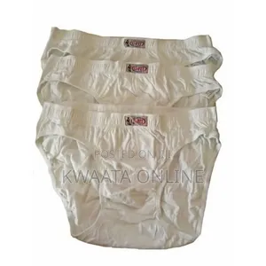 "U Fit" Men's Underwear Microfiber Briefs No Fly- All White