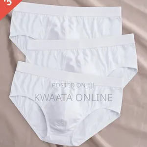 "U Fit" Men's Underwear Microfiber Briefs No Fly- All White