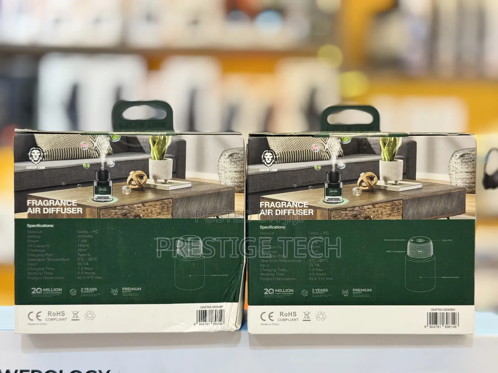 Green Lion Fragrance Air Diffuser For Car And Home