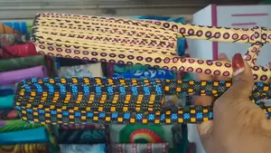 African Print Hand Held Fans
