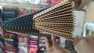 African Print Hand Held Fans