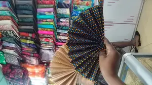 African Print Hand Held Fans