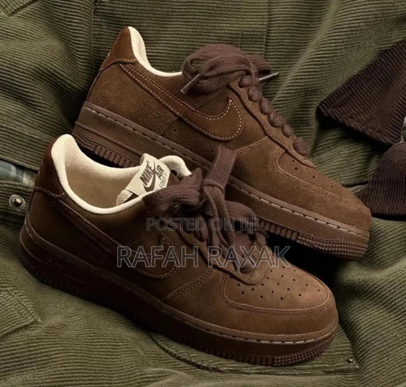 New Men’S Super Classic Brown Suede Nike Air Force 1 Sneaker