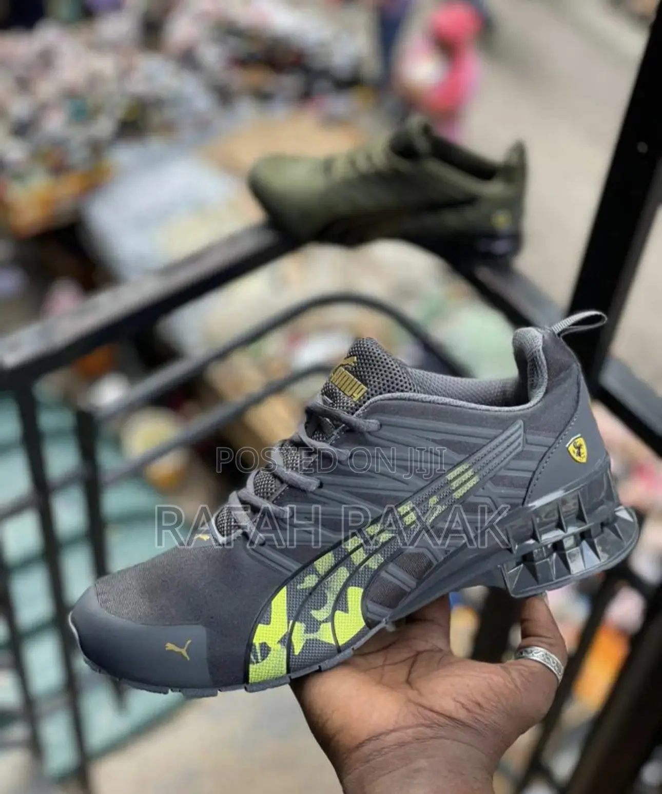 Original Men’S Grey Puma Ferrari Sport Trail Luxury Sneakers